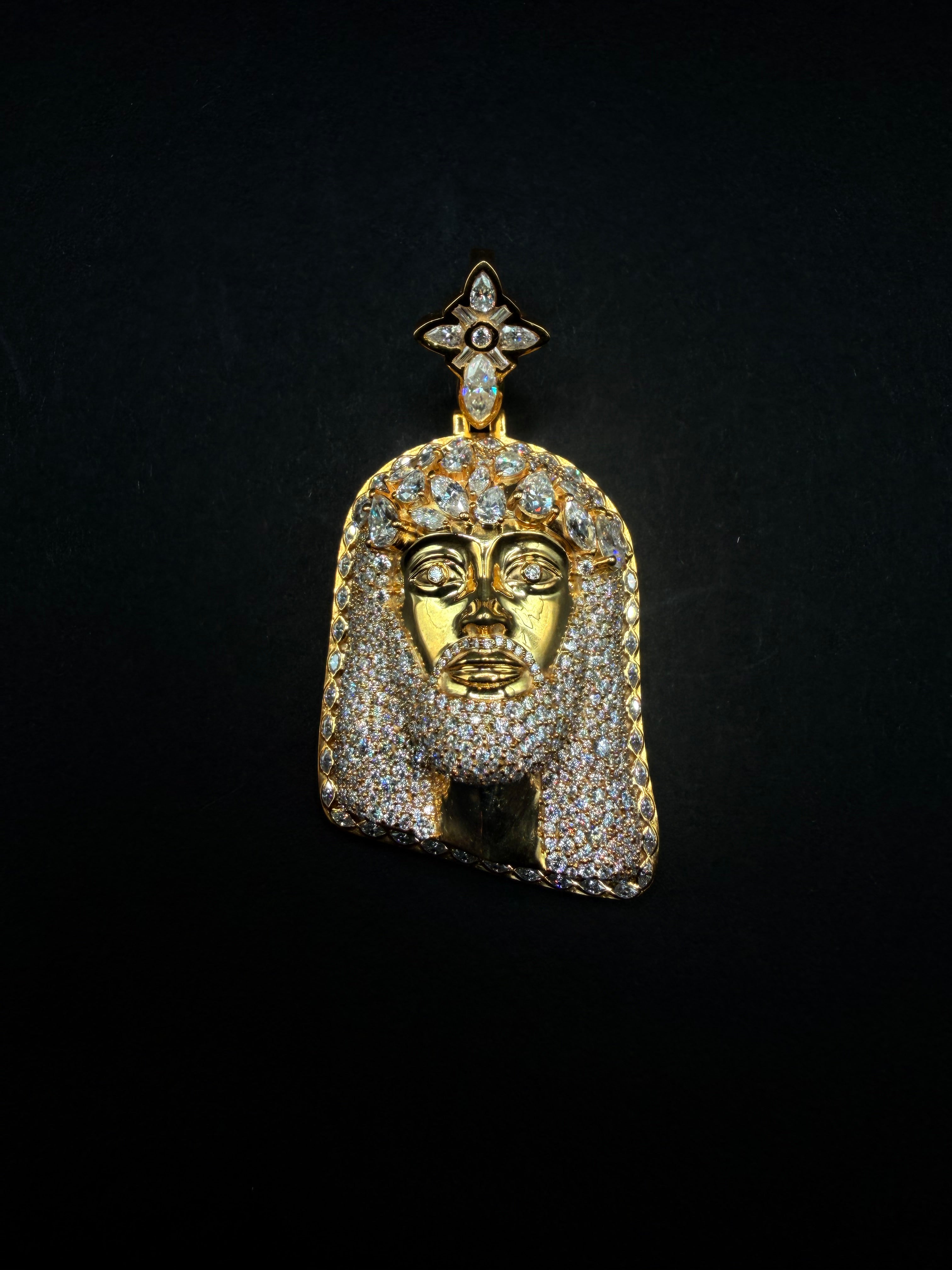 Custom Gold Jesus Pendant