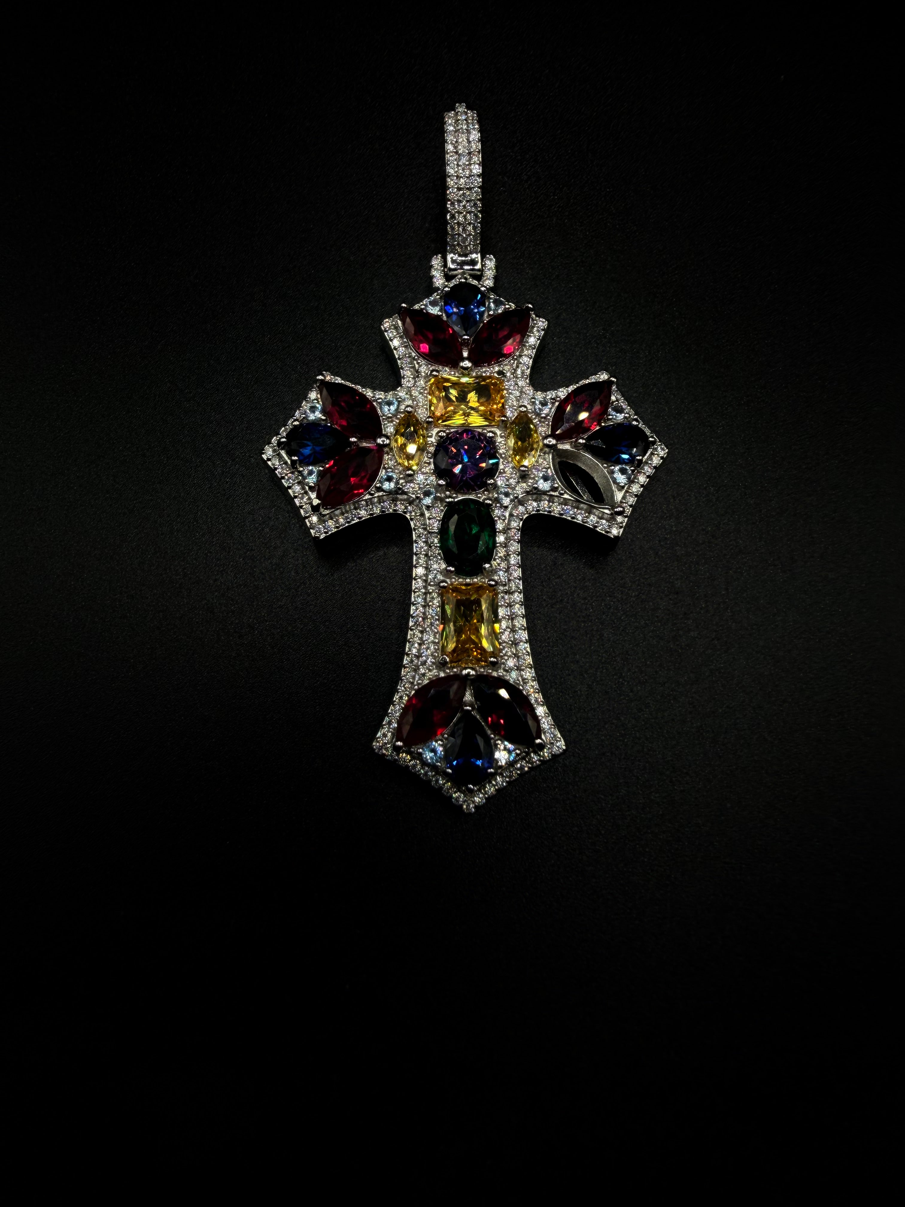 Custom Colored Cross Pendant