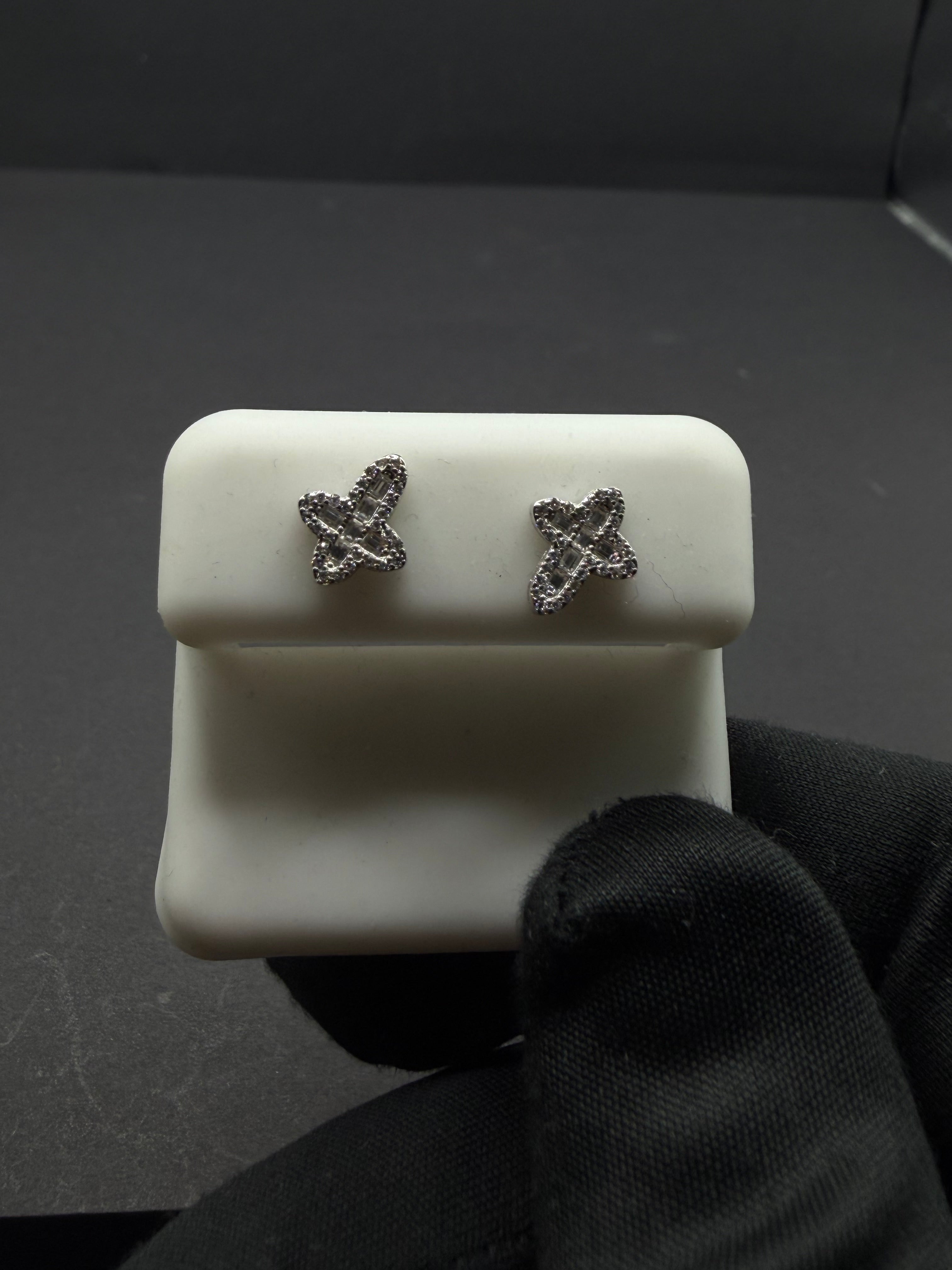 Silver Cross Earring's