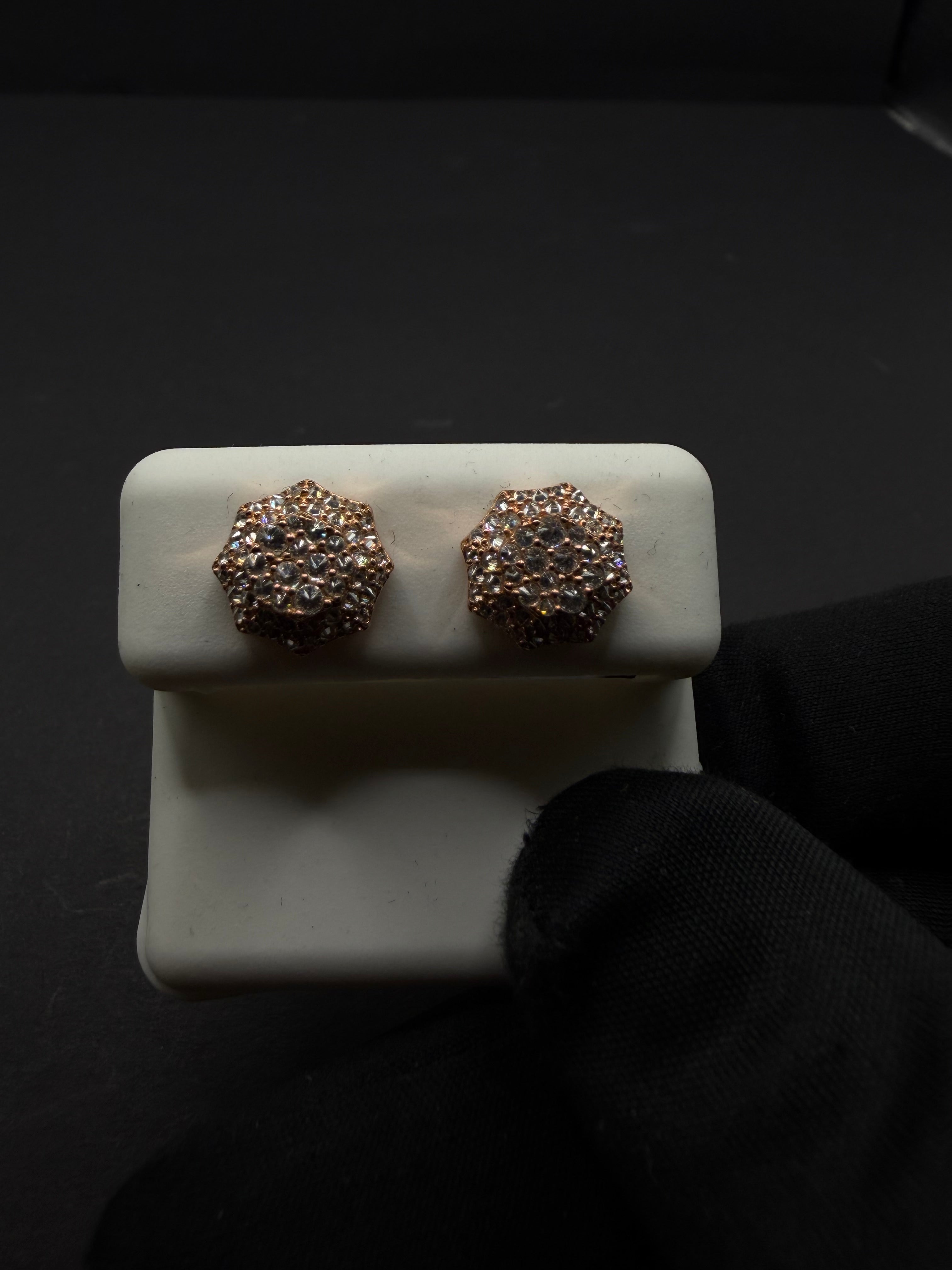 Rose Gold Diamond Shaped Earring's