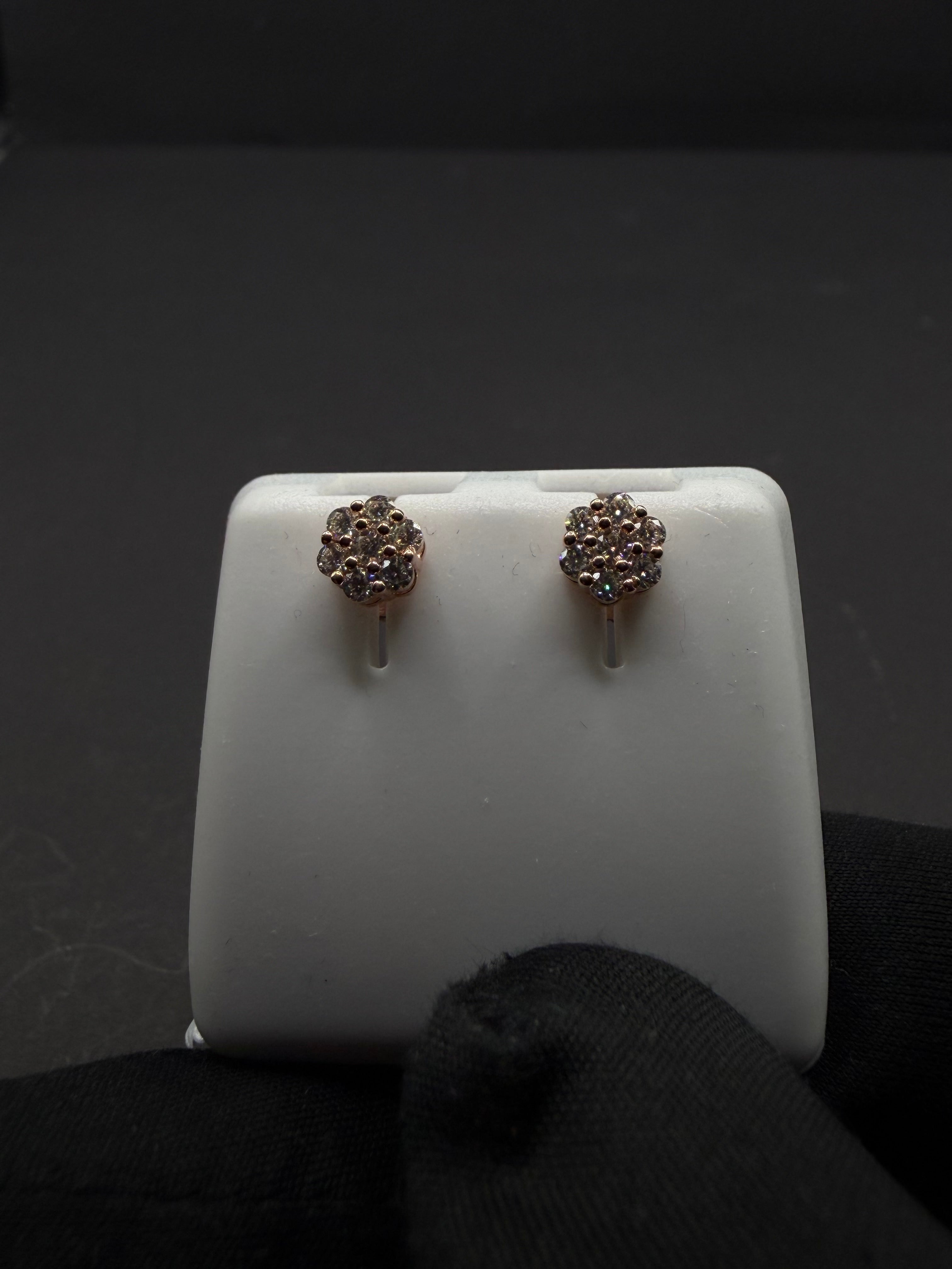 Rose Gold HoneyComb Earring's