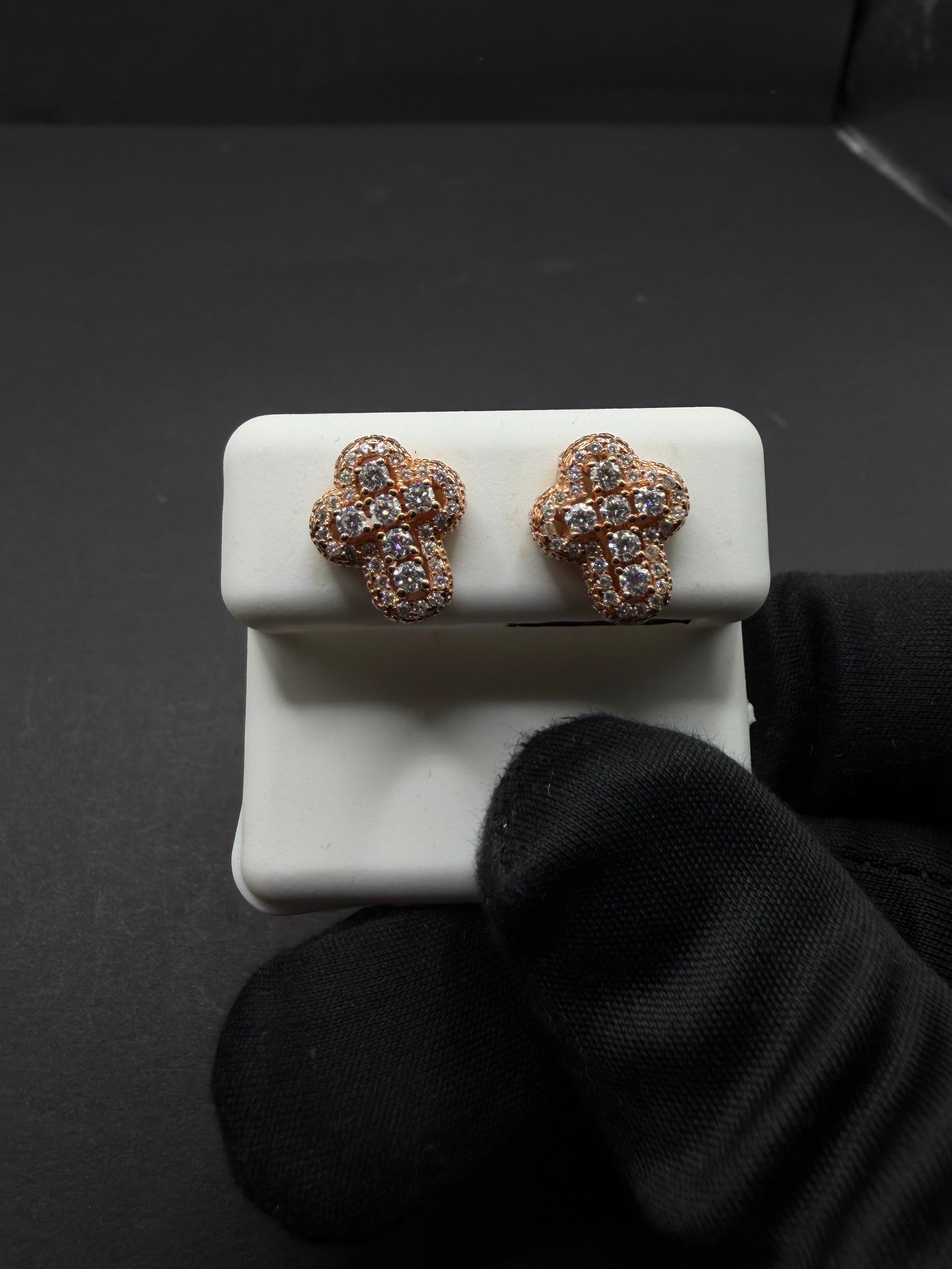 Rose Gold Cross Earring's