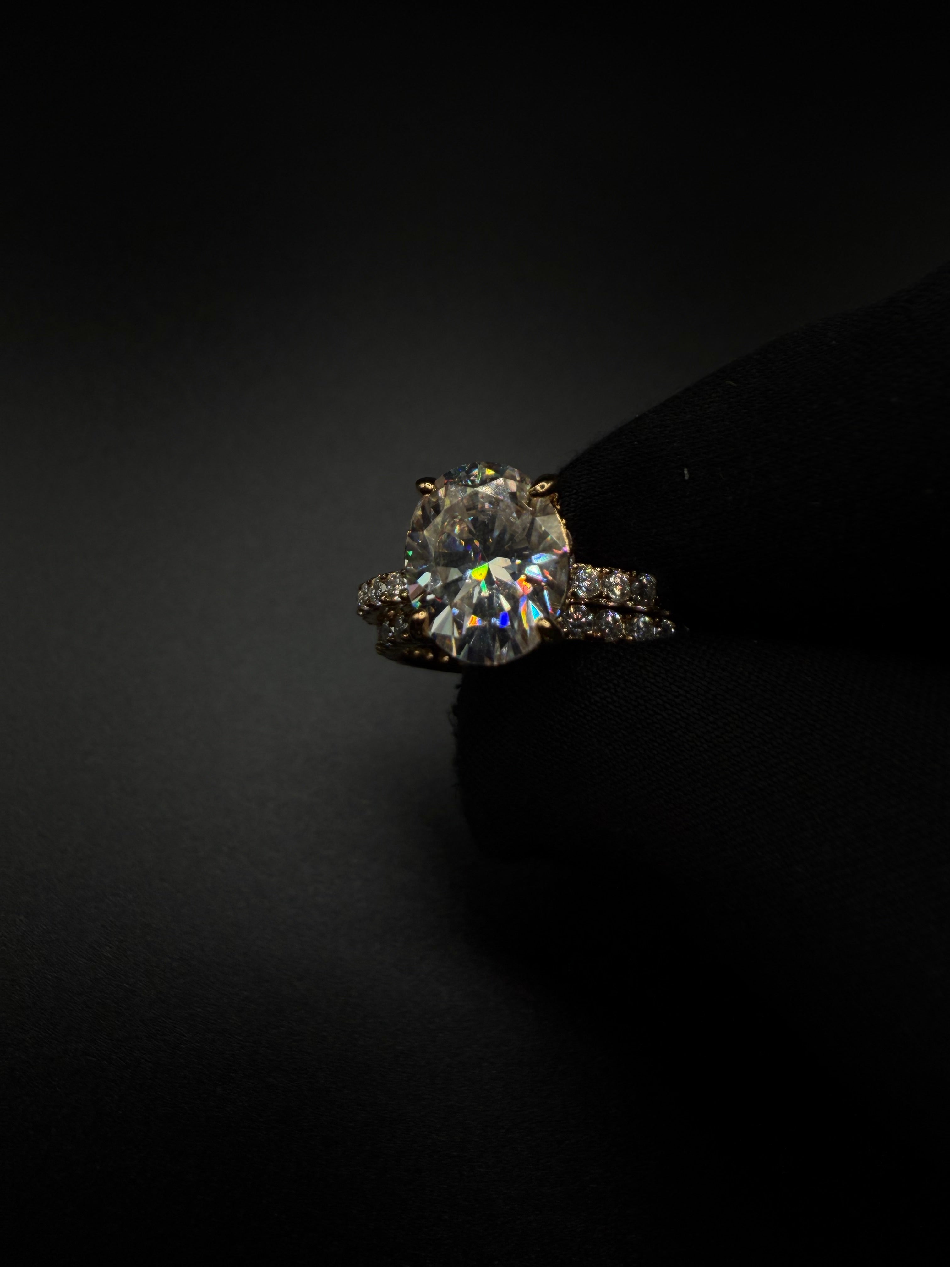 Oval Rose Gold Women's  Ring